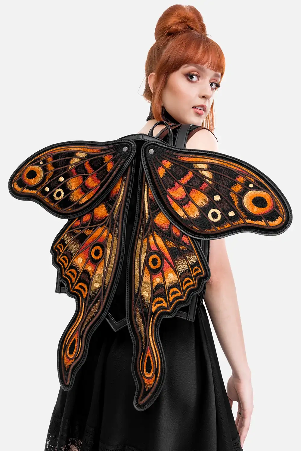 Restyle Ignis Moth Hoodie Musta